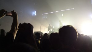 Vista entre las cabezas